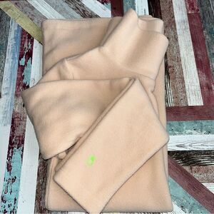 Dudley Stephens Cobb Hill Turtleneck Top 2 Pockets Natural Blush Soft EUC Small